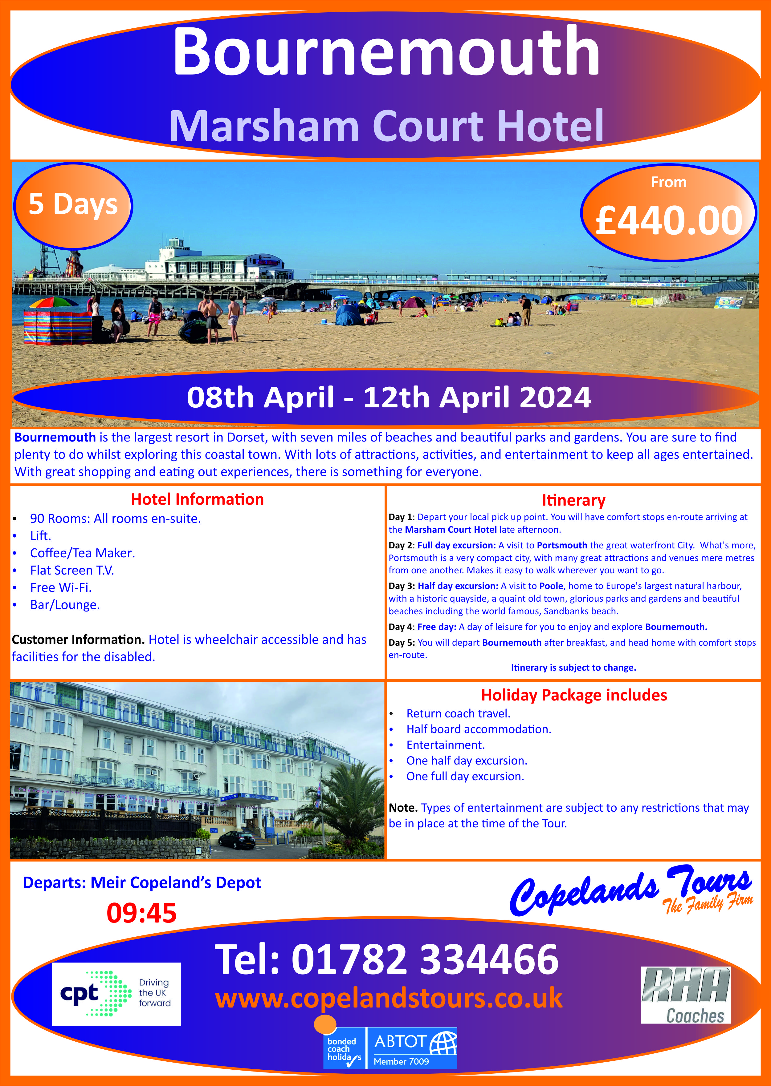 Bournemouth 08th - 12th April 2024